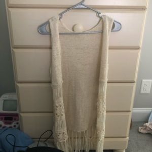 Cream white top layer